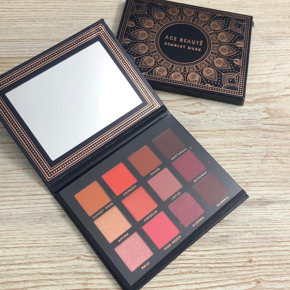 ACE BEAUTĒ “Scarlet Dusk” Eye Shadow Pallete